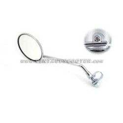 Rétroviseur chromé rond réglable gauche ou droit Fixation bracellet spécial ACMA